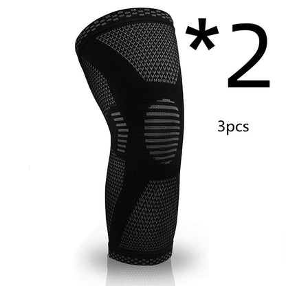 Knee Compression Sleeves - Breathable Knit Knee Support for Sports