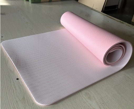 Premium TPE Yoga Mat - 183x61cm Double-Sided Non-Slip Exercise Mat for Yoga, Pilates & Home Workouts