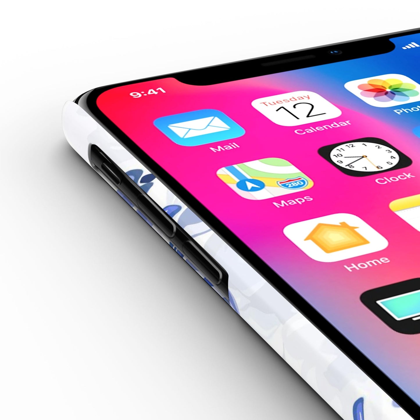 French Blue and White Toille, Slim Phone Cases, Case-Mate IPHONE16 and all sizes