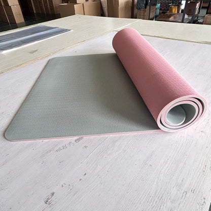 Premium TPE Yoga Mat - 183x61cm Double-Sided Non-Slip Exercise Mat for Yoga, Pilates & Home Workouts