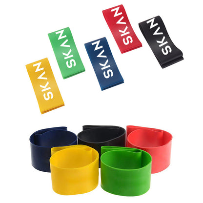 Resistance Bands Set - 5 Level Exercise Bands for Yoga & Strength Trainin