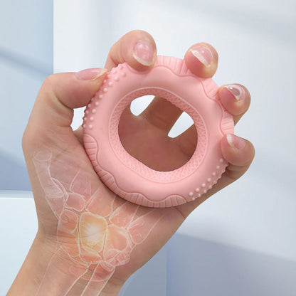 Silicone Grip Strength Trainer Set - Adjustable Resistance Hand Exerciser Rings for Forearm & Finger Training