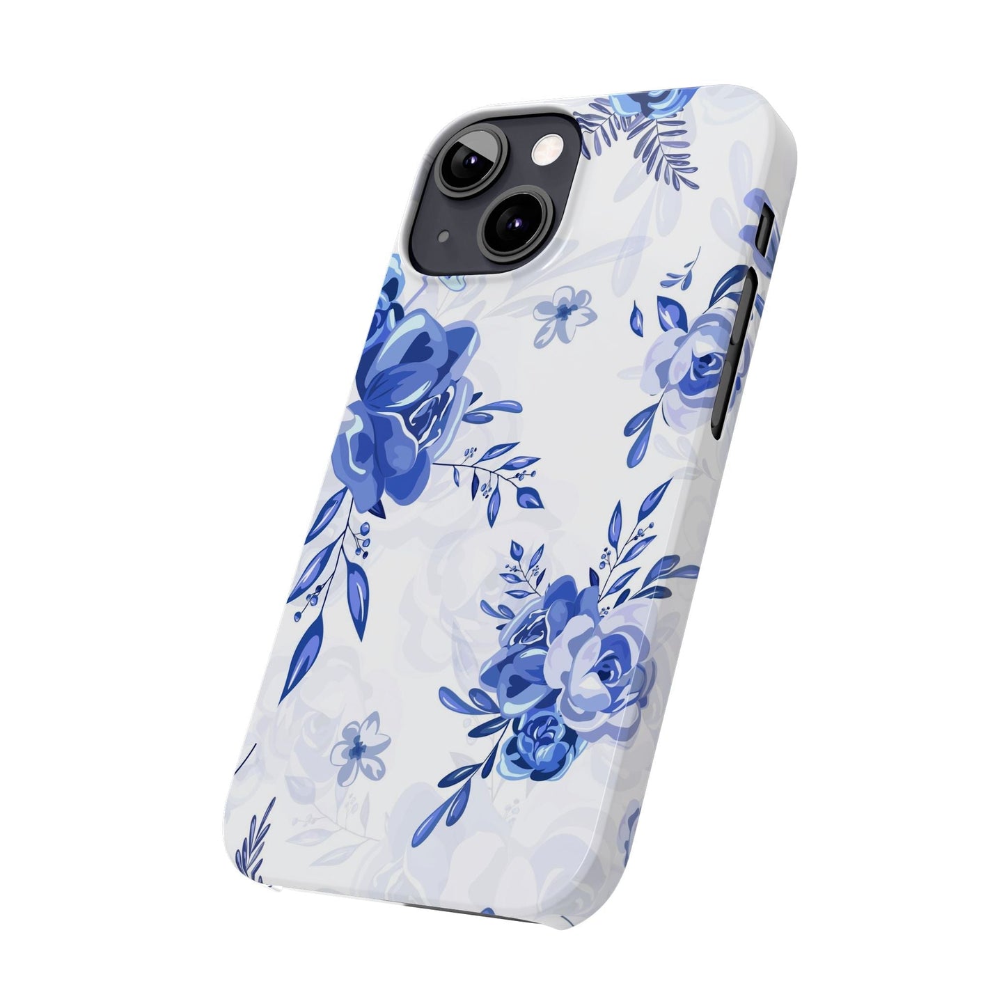 French Blue and White Toille, Slim Phone Cases, Case-Mate IPHONE16 and all sizes